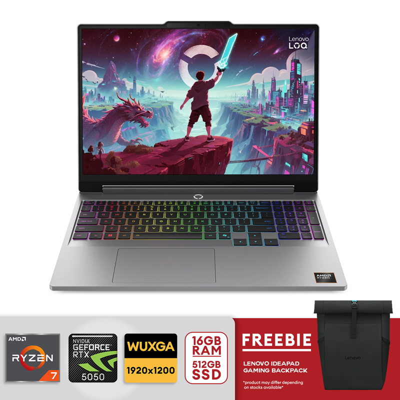 LENOVO LOQ 15AHP11 83TN0016PH 15.3" WUXGA 165hz RYZEN 7 250 16GB DDR5 512GB SSD RTX 5050 Win11