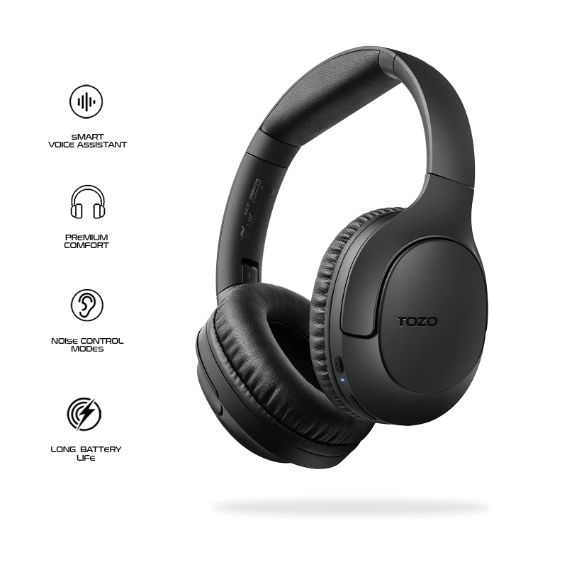 TOZO H100 Headphones Black