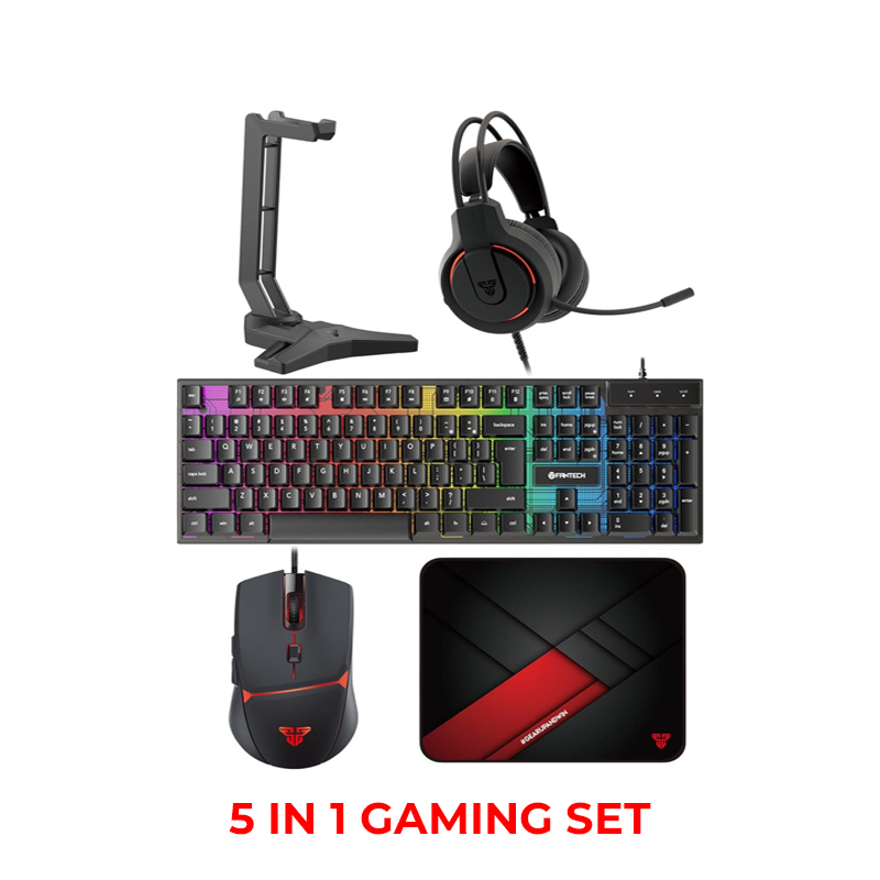 Fantech 5in1 Gaming Power Bundle Black (P51)