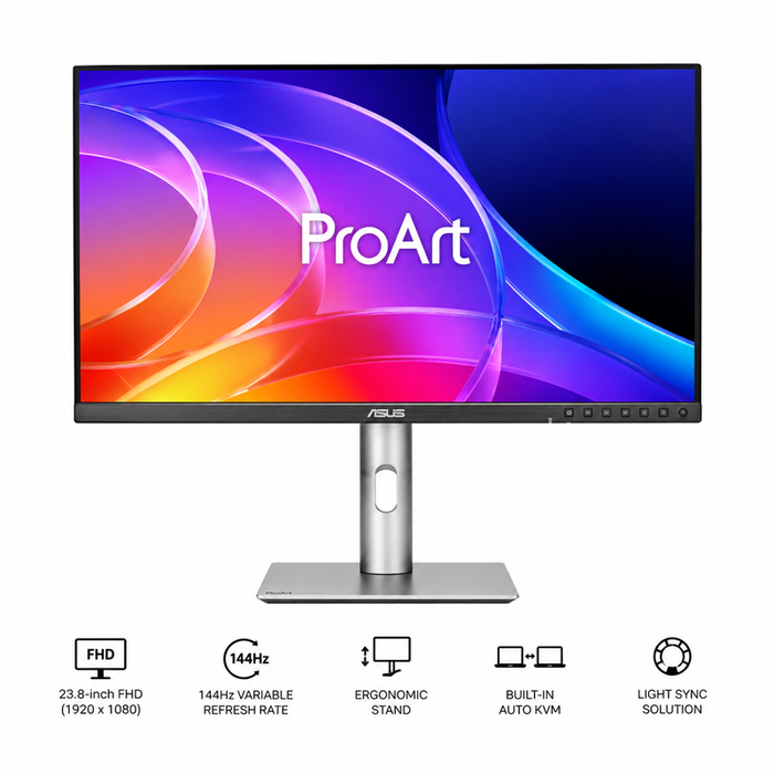 ASUS ProArt Display PA249CGV 24" FHD (1920x1080) 144Hz 5ms GTG IPS Professional Monitor with Tilt/ Height/ Swivel/ Pivot Adjustment