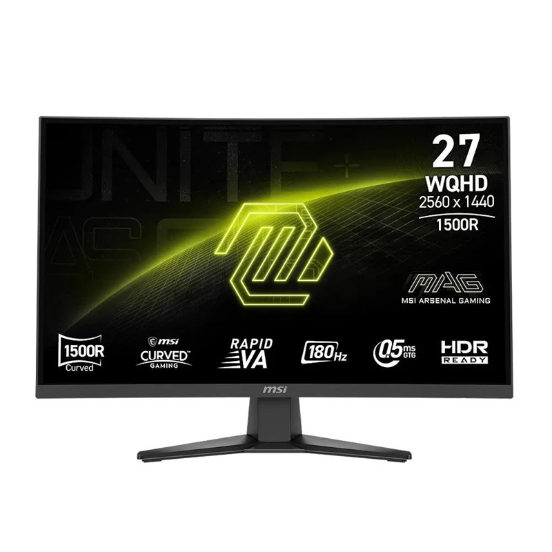 MSI MAG 275CQF E18 27" WQHD (2560x1440) 180Hz VA Curved Gaming Monitor