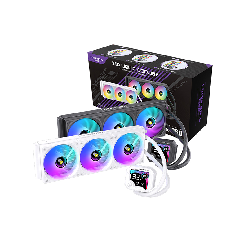 Lovingcool 360mm ARGB Liquid Cooler with Temp Screen