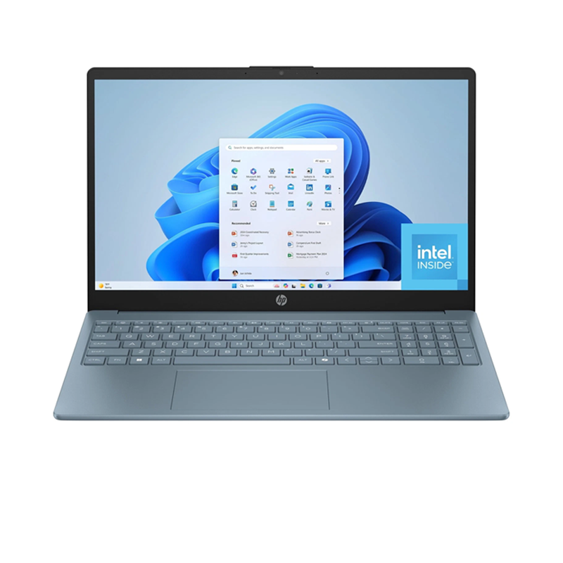 HP 15.6" HD Intel Processor N250 4GB LPDDR5 RAM / 128GB UFS Intel UHD Graphics Win 11 Home S Mode Moonlight Blue 15-fd0092wm