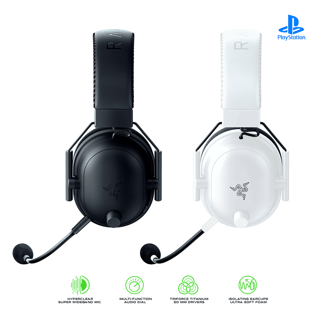 Razer BlackShark V2 Pro (PlayStation Licensed) - Wireless Console Esports Headset NASA + AP Packaging