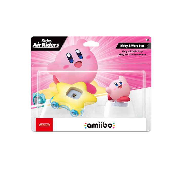 Amiibo Kirby & Warp Star (Kirby Air Riders Series)