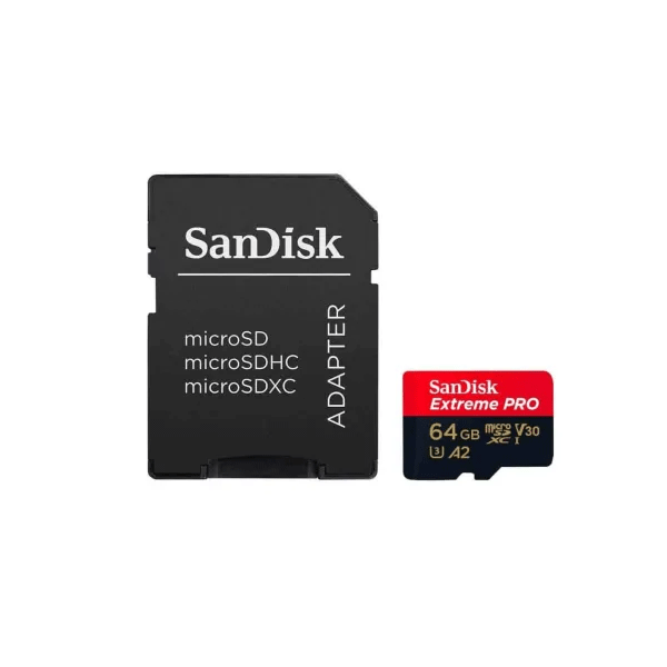 Sandisk Extreme Pro Sdsqxcu Microsdxc Uhs-I W/ Adapter 64GB