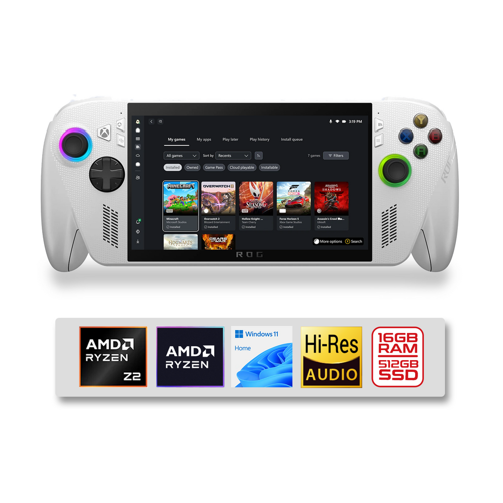 Asus ROG Xbox Ally RC73YA-NH007W Gaming Handheld PC (Gardenia White)