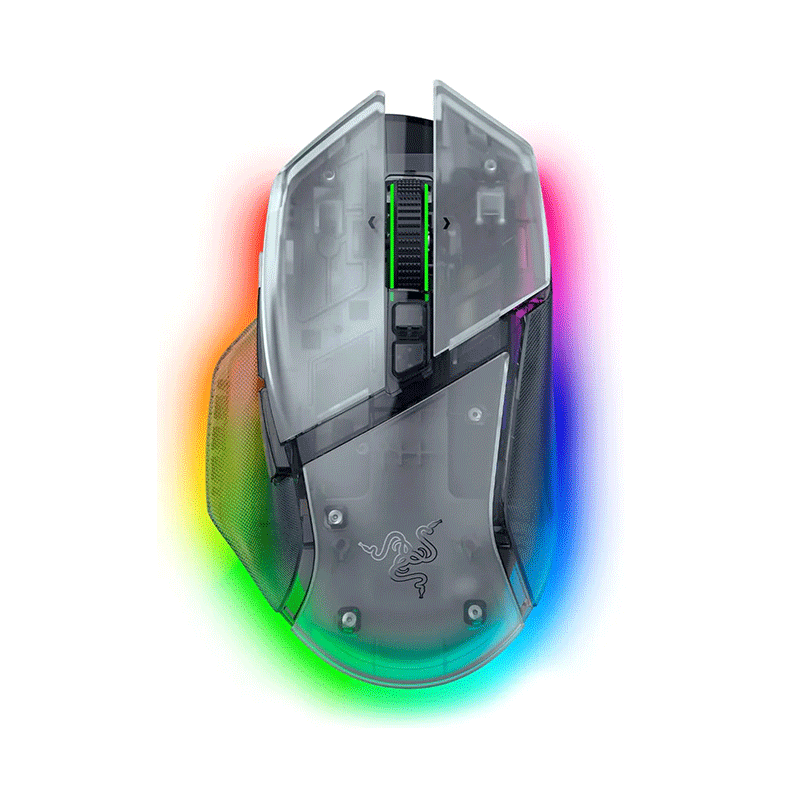 Razer Basilisk V3 Pro 35K Ergonomic Wireless Gaming Mouse Phantom White Edition