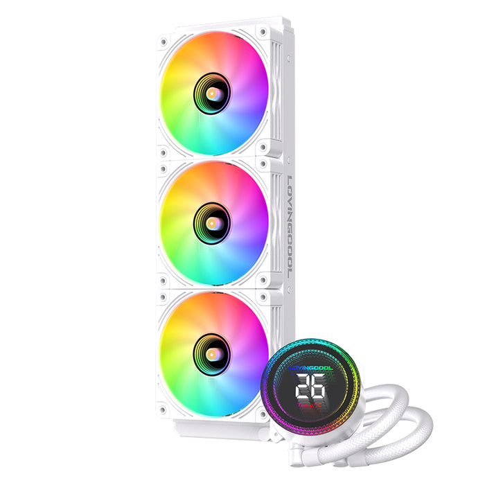 Lovingcool 360mm ARGB Liquid Cooler with Temp Screen