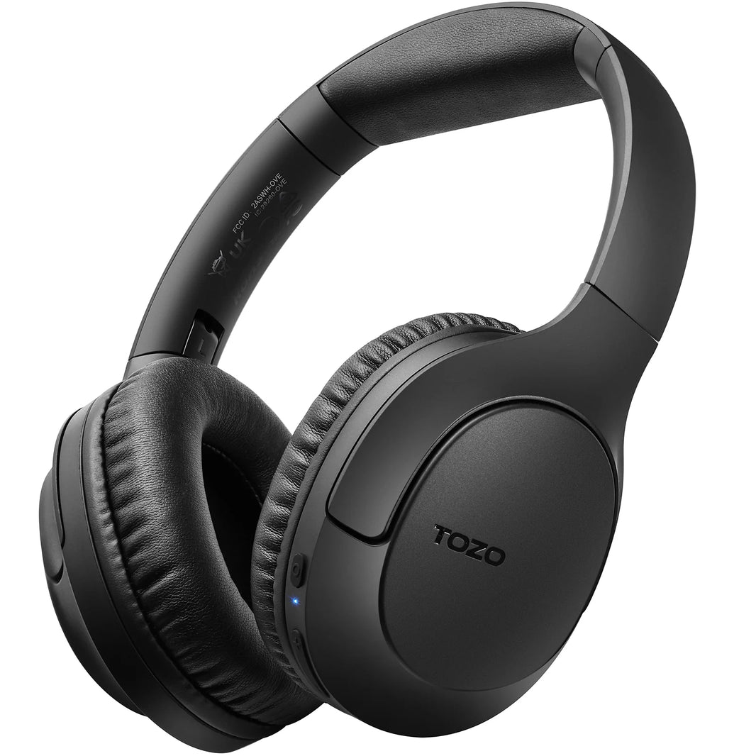 TOZO H100 Over Ear Headphones BT 5 4 70 Hrs Playtime 400mAh Battery 40mm Dynamic Driver ENC Black