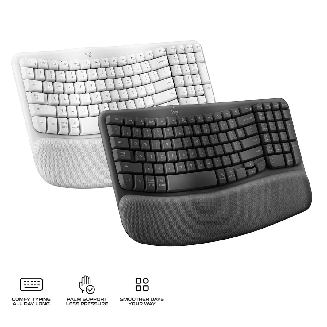 Logitech Wave Keys Ergonomic Wireless Keyboard