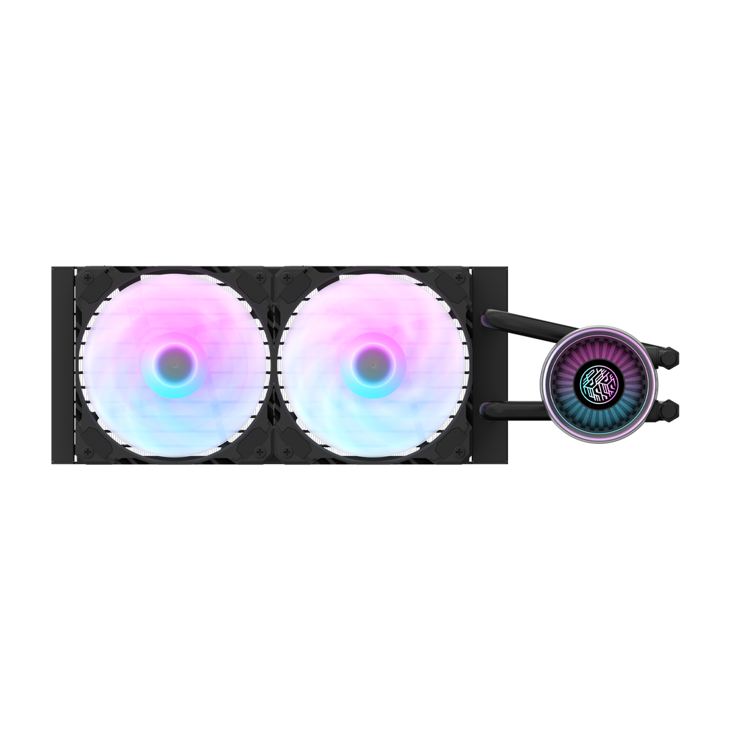 DarkFlash Nebula DN240 ARGB Liquid CPU Cooler (Black)
