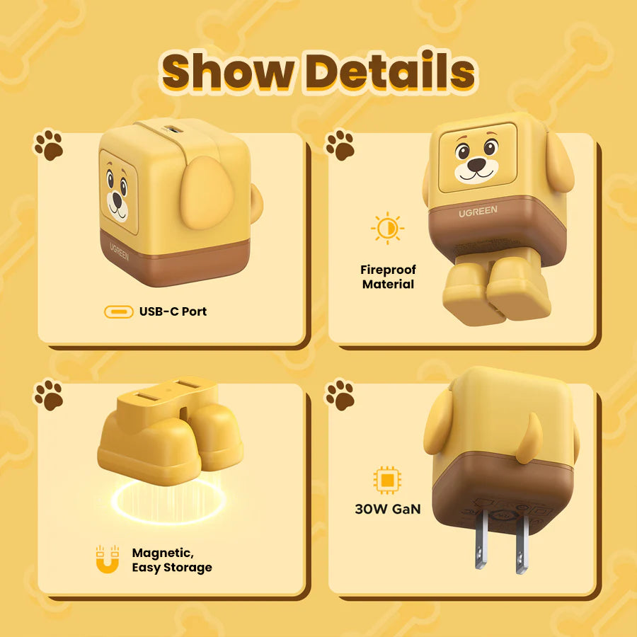 Ugreen 30W Gan Charger Dog (X608/85351)