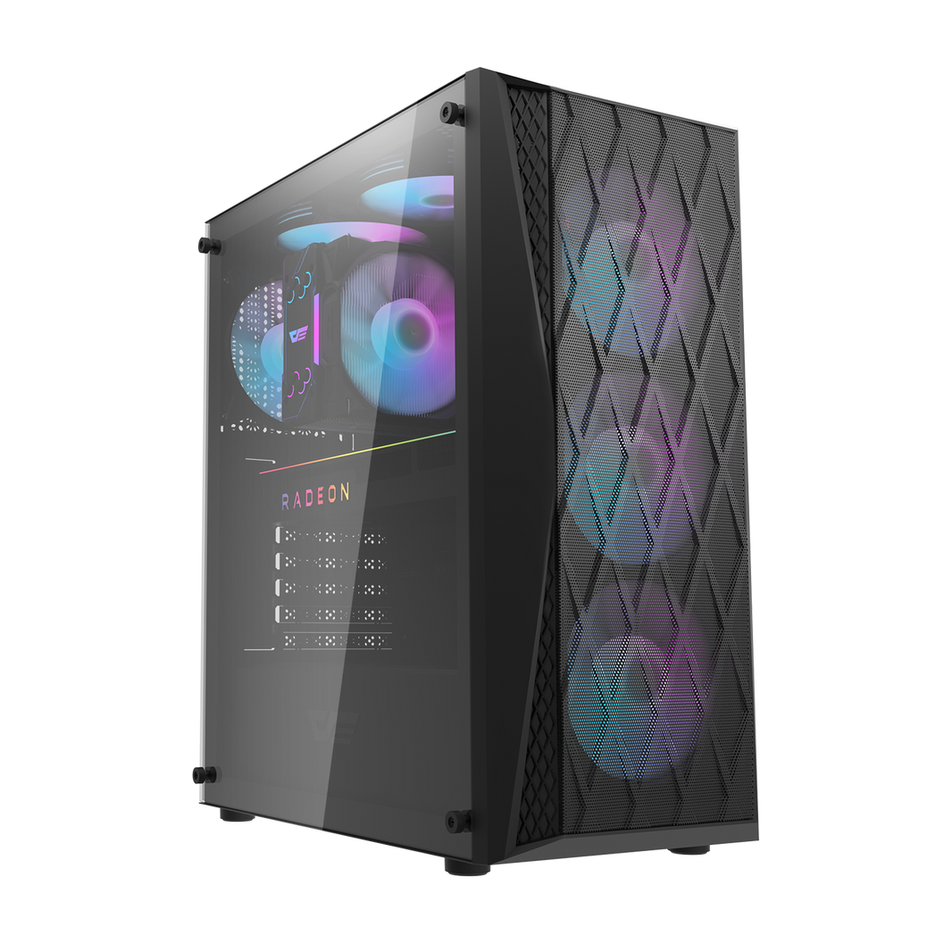 DarkFlash DK352 Mesh Mid-Tower ATX PC Case (Black)