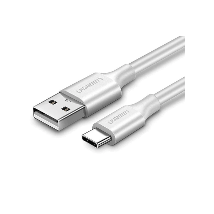 UGREEN Usb-A 2.0 To Usb-C Cable Nickel Plating 1m Charging And Data Cable White