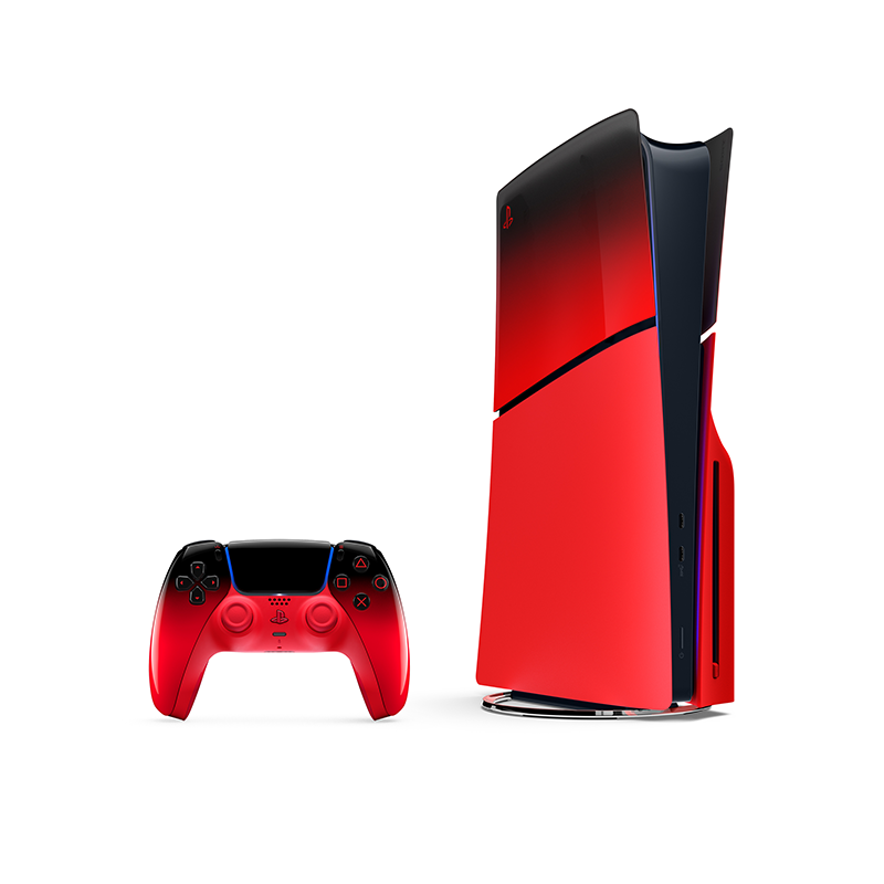 Sony PlayStation 5 Console Covers - Techno Red