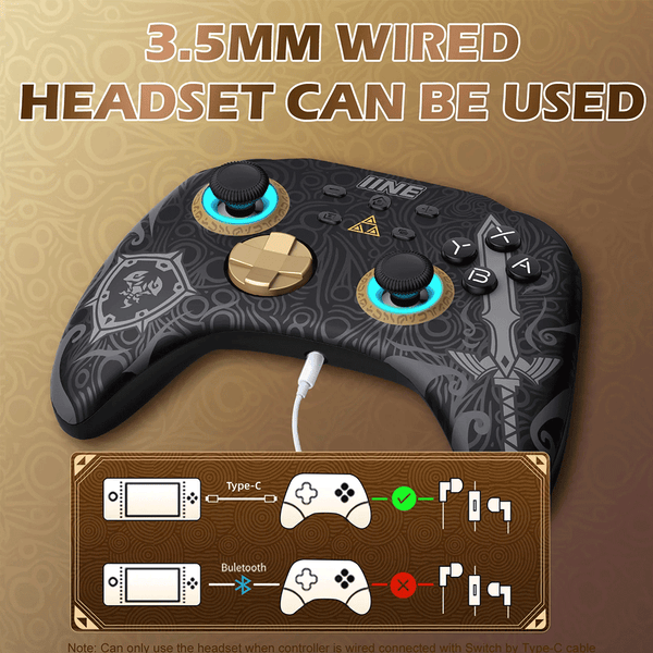 Nintendo switch pro discount controller 3.5 mm