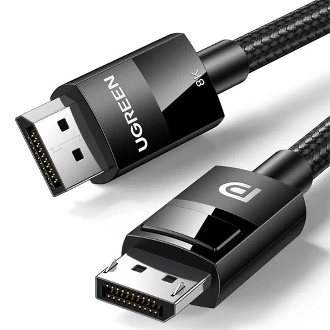 UGREEN DP 1.4 Male To Male Plastic Case Braided Cable