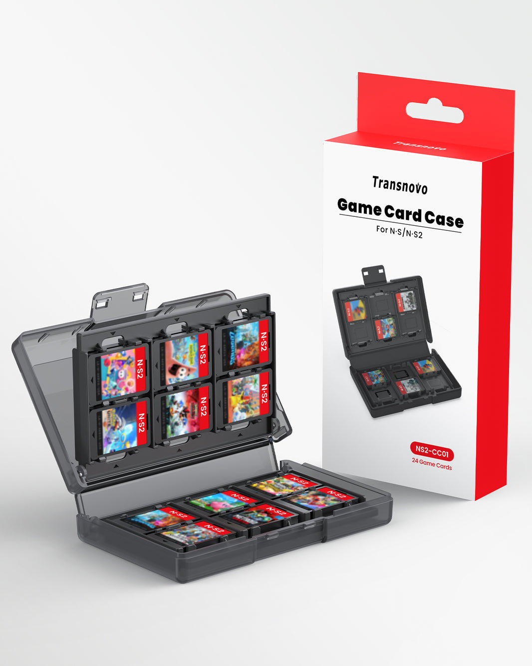 Transnovo 24-in-1 Game Card Storage Case for Nintendo Switch 2 NS-CC01
