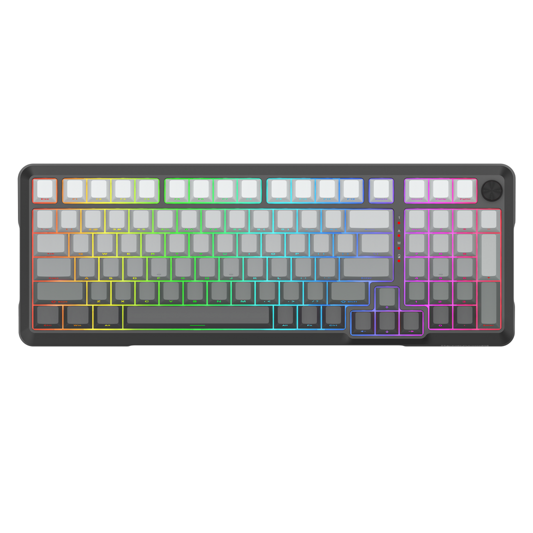 Redragon Bragi Pro Tri-Mode South Facing Mechanical Keyboard Gradient Gray (K688SP-RGB-PRO)