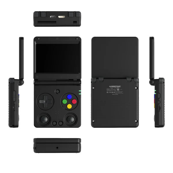 Anbernic RG 34XXSP Portable Foldable Retro Handheld Linux 64-bit Game Console 3.4" H700 Quad-Core w/ 64GB Game Card