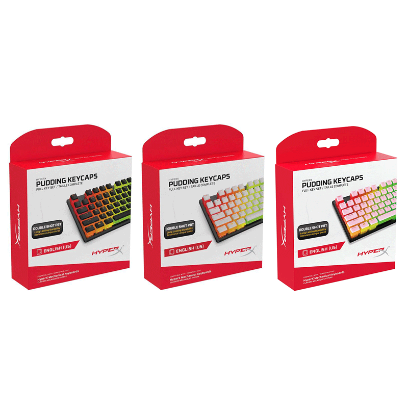 HyperX Pudding Keycaps Double Shot PBT