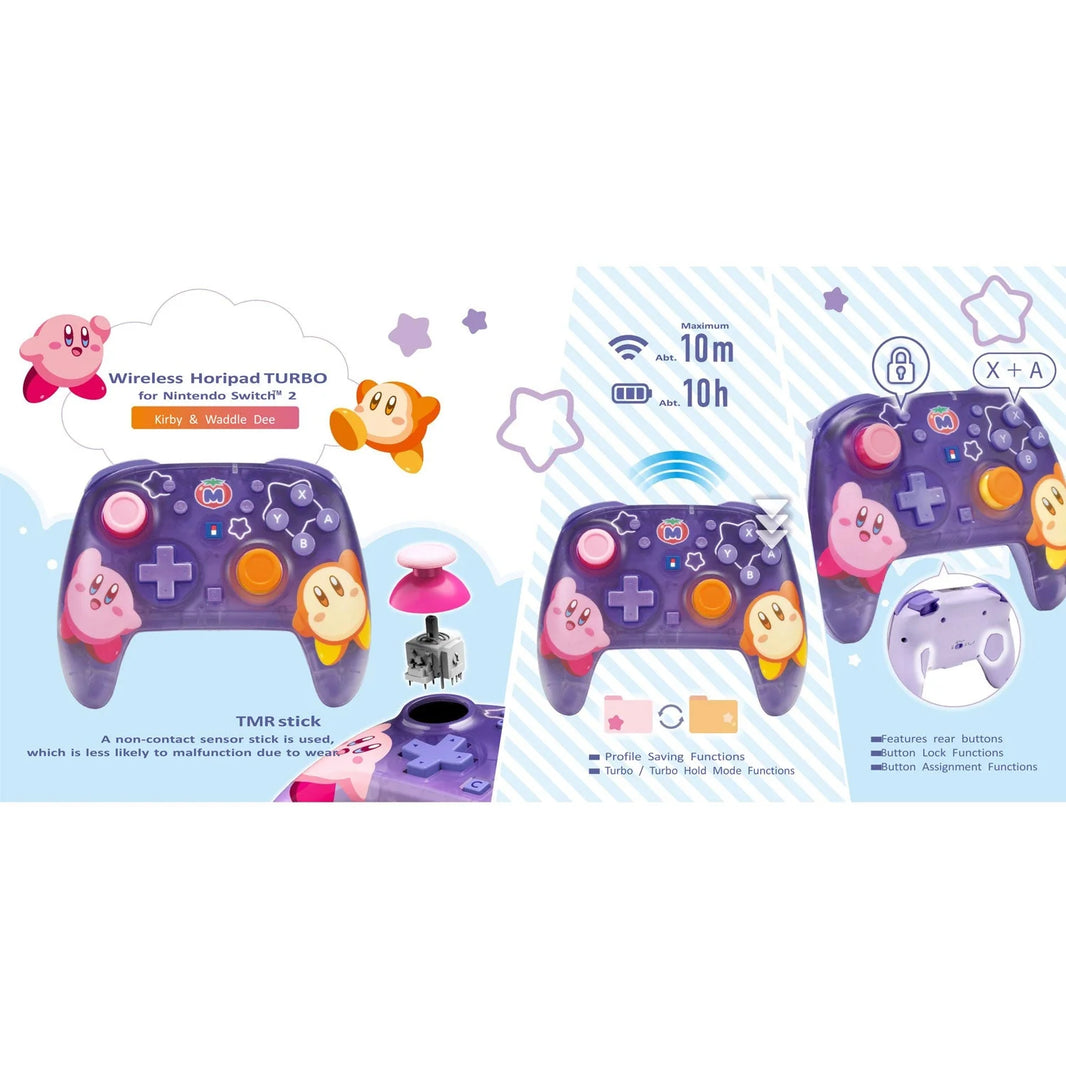 Hori HORIPAD Turbo Kirby & Waddle Dee Series for Nintendo Switch 2 NSX-124A