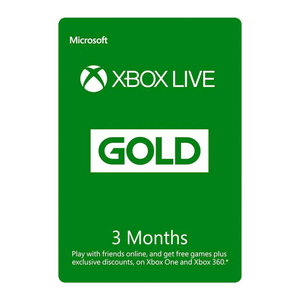 Xbox Live Gold Digital Cold 3 Months Membership US