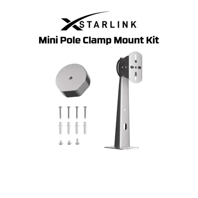 DAIER Starlink Mini Pole Clamp Mount Kit, with new aluminum block (MINI-BR1-2025) (OTH20764)