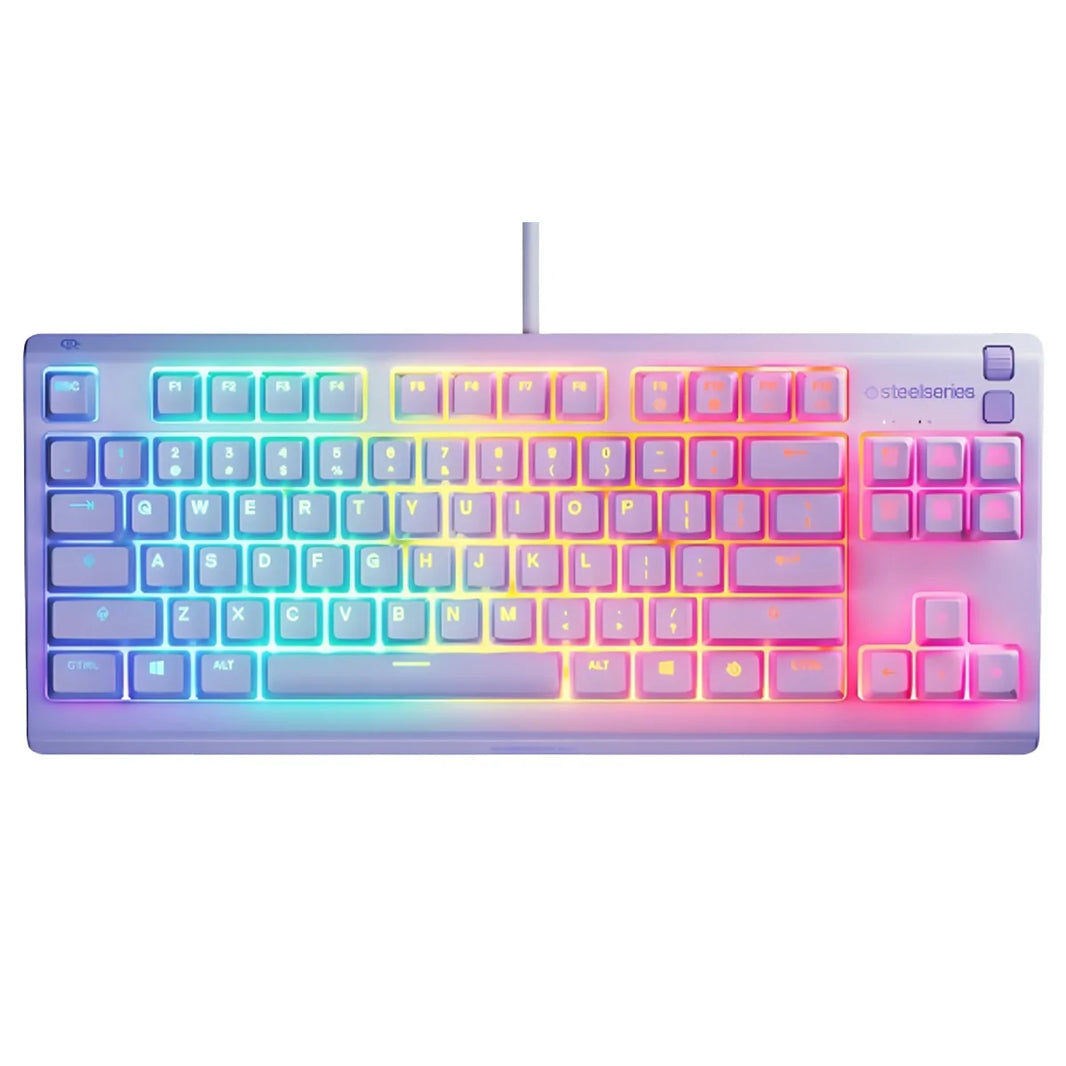 SteelSeries Apex 3 TKL RGB Quiet Switches Gaming Keyboard Lavander (PN64940)