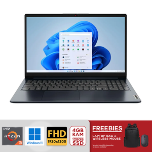Lenovo IdeaPad 1 15.6" FHD AMD Ryzen 3-7320U 4GB /128GB SSD AMD Radeon 610M Win 11 - Abyss Blue