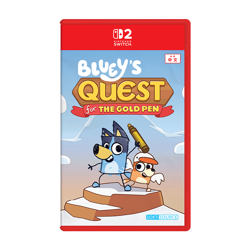 Nintendo Switch 2 Bluey's Quest For The Gold Pen (Full Game Cartridge) (ASI)