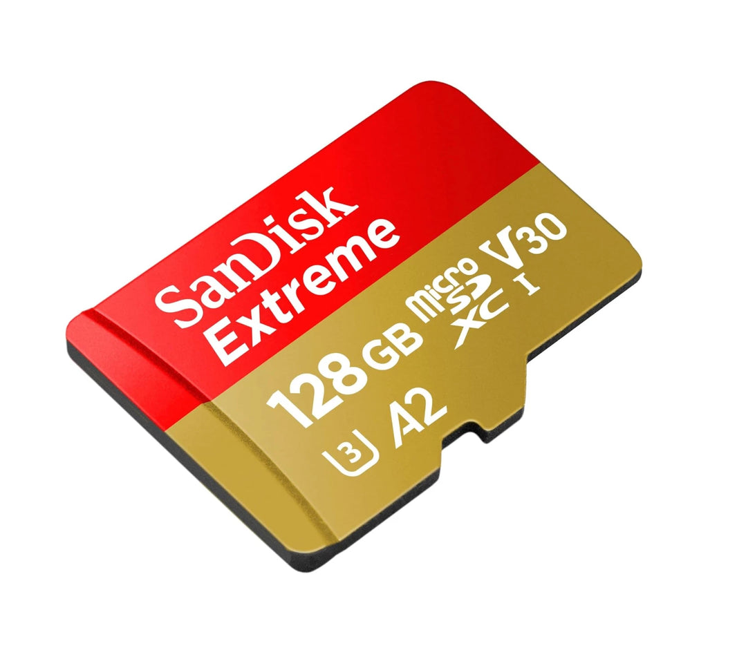 SanDisk Extreme SDSQXAA MicroSDXC UHS-I Card w/ Adapter 128GB