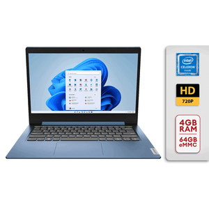 Lenovo IdeaPad 1 14IGL05 14” HD Celeron N4020 4GB RAM 64GB eMMC Windows 10 S Ice Blue 195477541221