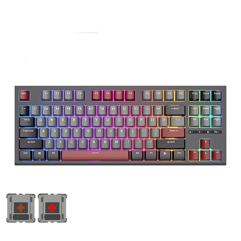 Royal Kludge RK87 Single-Mode RGB 87 Keys Hot Swappable Mechanical Keyboard [Black]