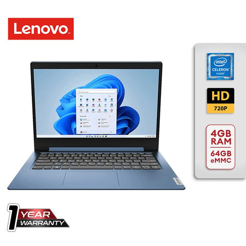 Lenovo IdeaPad 1 14IGL05 14” HD Celeron N4020 4GB RAM 64GB eMMC Windows 10 S Ice Blue 195477541221