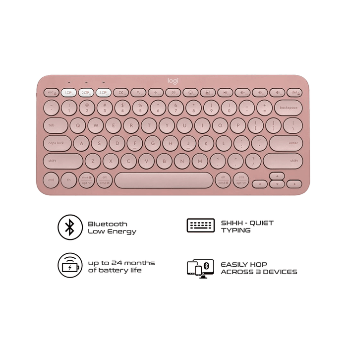 Logitech K380S Pebble Keys 2 Keyboard Tonal