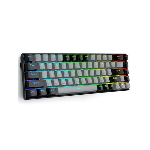 E-Yooso Z-686 RGB 68Keys 65% Mechanical Gaming Keyboard [Grey/Black]