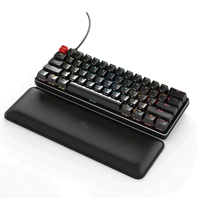 Glorious PC Gaming Race Padded Keyboard Wrist Rest Fits Compact Slim GSW-75 (STEALTH)
