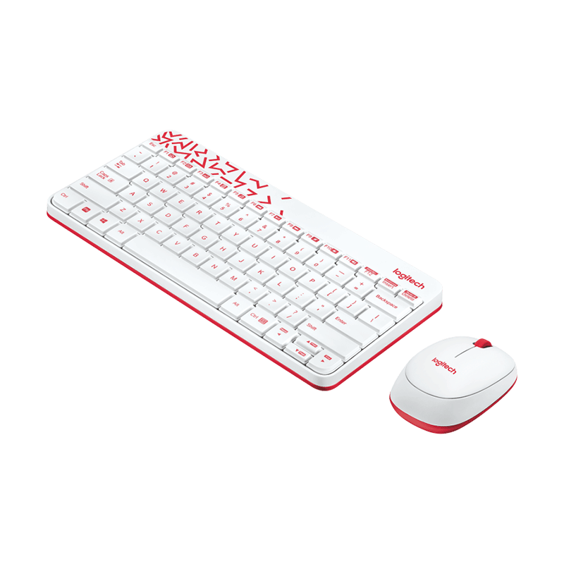 Logitech MK240 Nano Wireless Keyboard and Mouse Combo (White) - GameXtremePH