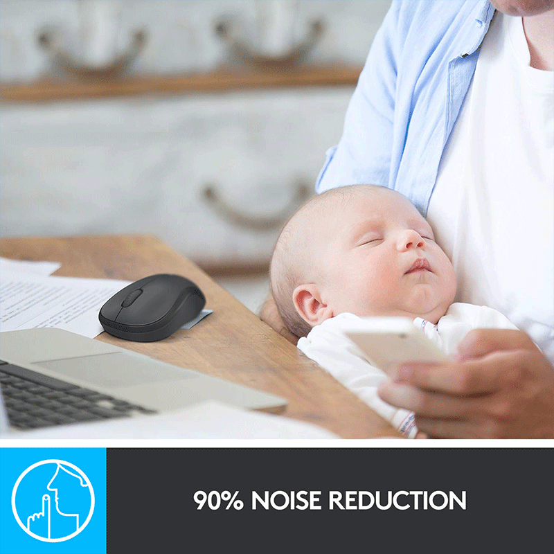 Logitech M221 Wireless Silent Mouse Charcoal - GameXtremePH