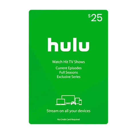 Hulu Plus Gift Card - 25$ - GameXtremePH
