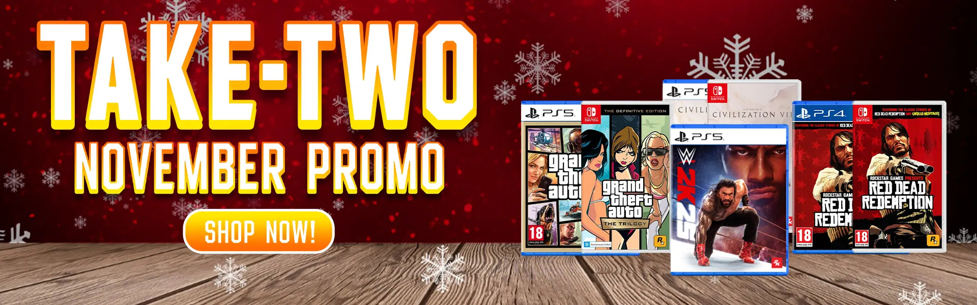 Take2 November Promo until November 30, 2025