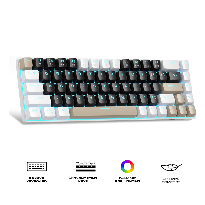 Magegee MK-BOX 68-key 65% layout Wired Mechanical Keyboard