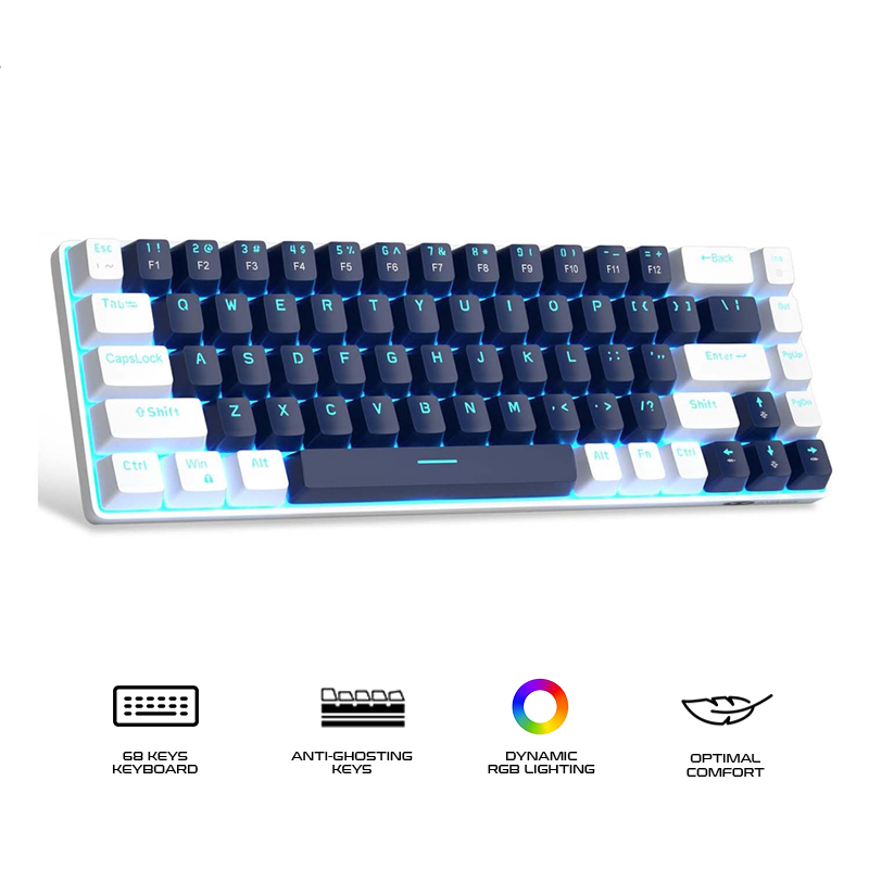 Magegee MK-BOX 68-key 65% layout Wired Mechanical Keyboard