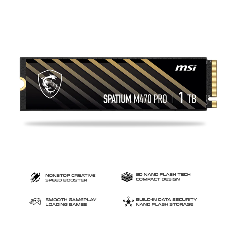 MSI SPATIUM M470 Pro PCIe 4.0 NVMe M.2 SSD