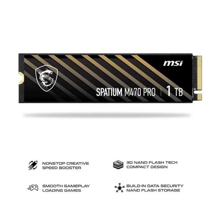 MSI SPATIUM M470 Pro PCIe 4.0 NVMe M.2 SSD