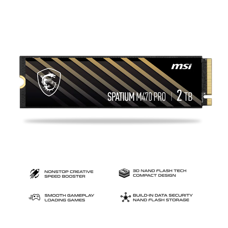 MSI SPATIUM M470 Pro PCIe 4.0 NVMe M.2 SSD