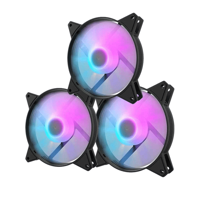 DarkFlash C6 Aurora Spectrum ARGB Single Mode Cooling Fan (Black)