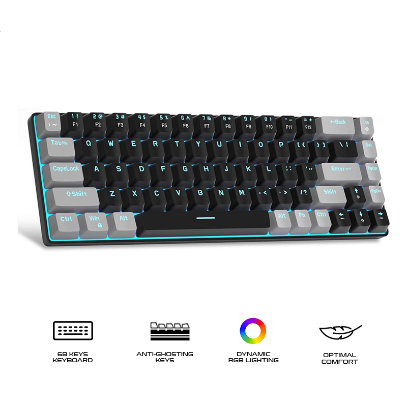Magegee MK-BOX 68-key 65% layout Wired Mechanical Keyboard